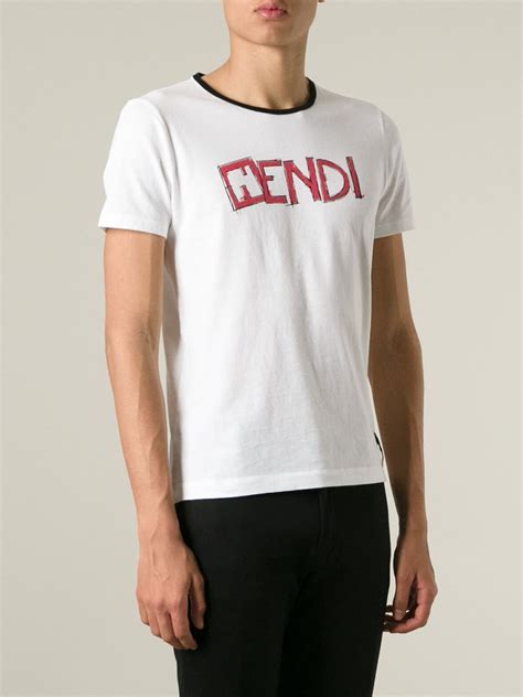 fendi white tees|Fendi t shirt original.